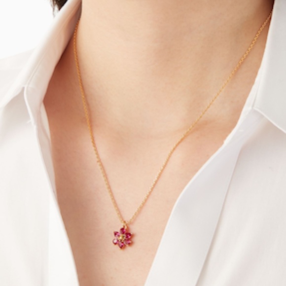 Kate Spade "First Bloom" Mini Pendant Necklace - NWT - Picture 7 of 11